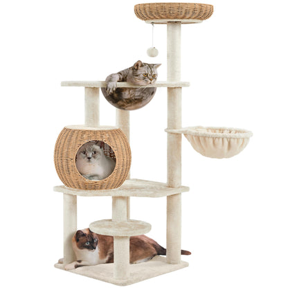 Bamboo  Cat Tree Tower